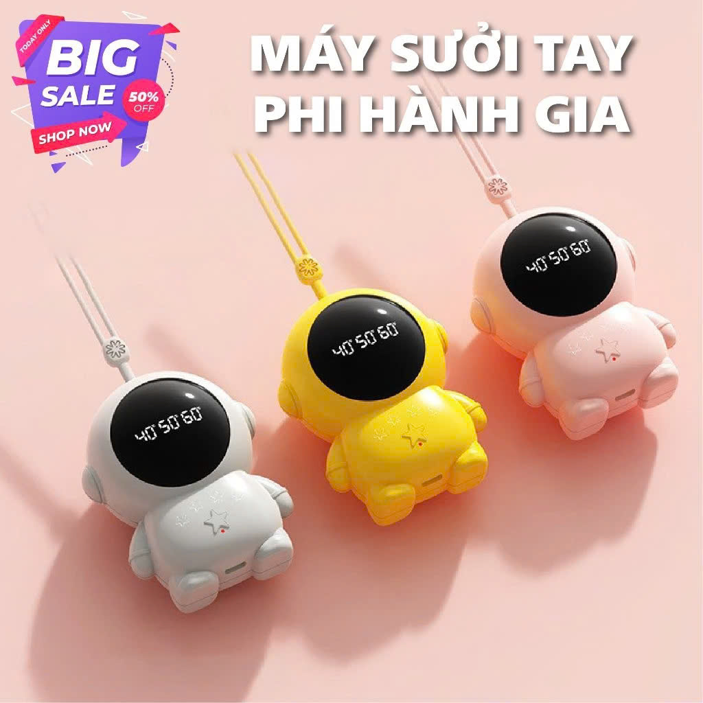 Máy Sưởi Ấm Mini Cầm Tay - Kết Hợp Sạc 1200mAh - Màn Hình Hiển Thị Nhiệt Độ Kỹ Thuật Số Văn Phòng Dã Ngoại Du Lịch Phượt - Hàng Nhập Khẩu