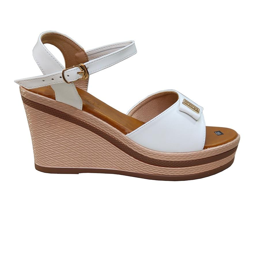 Giày Sandal Nữ Đế Xuồng HÀ NAM Da Bò Thật Thời Trang Cao Cấp 9cm DNU2143