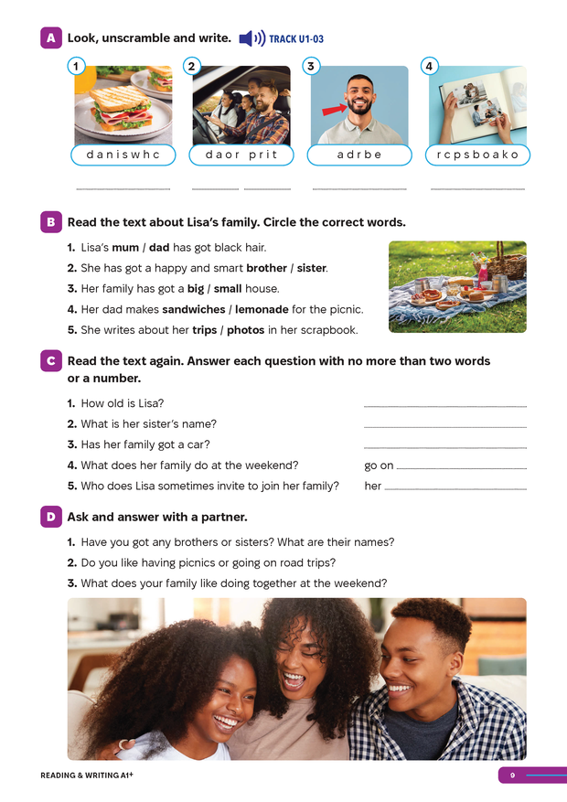 Sách - Dtpbooks - Smooth Skills Reading &amp; Writing A1+