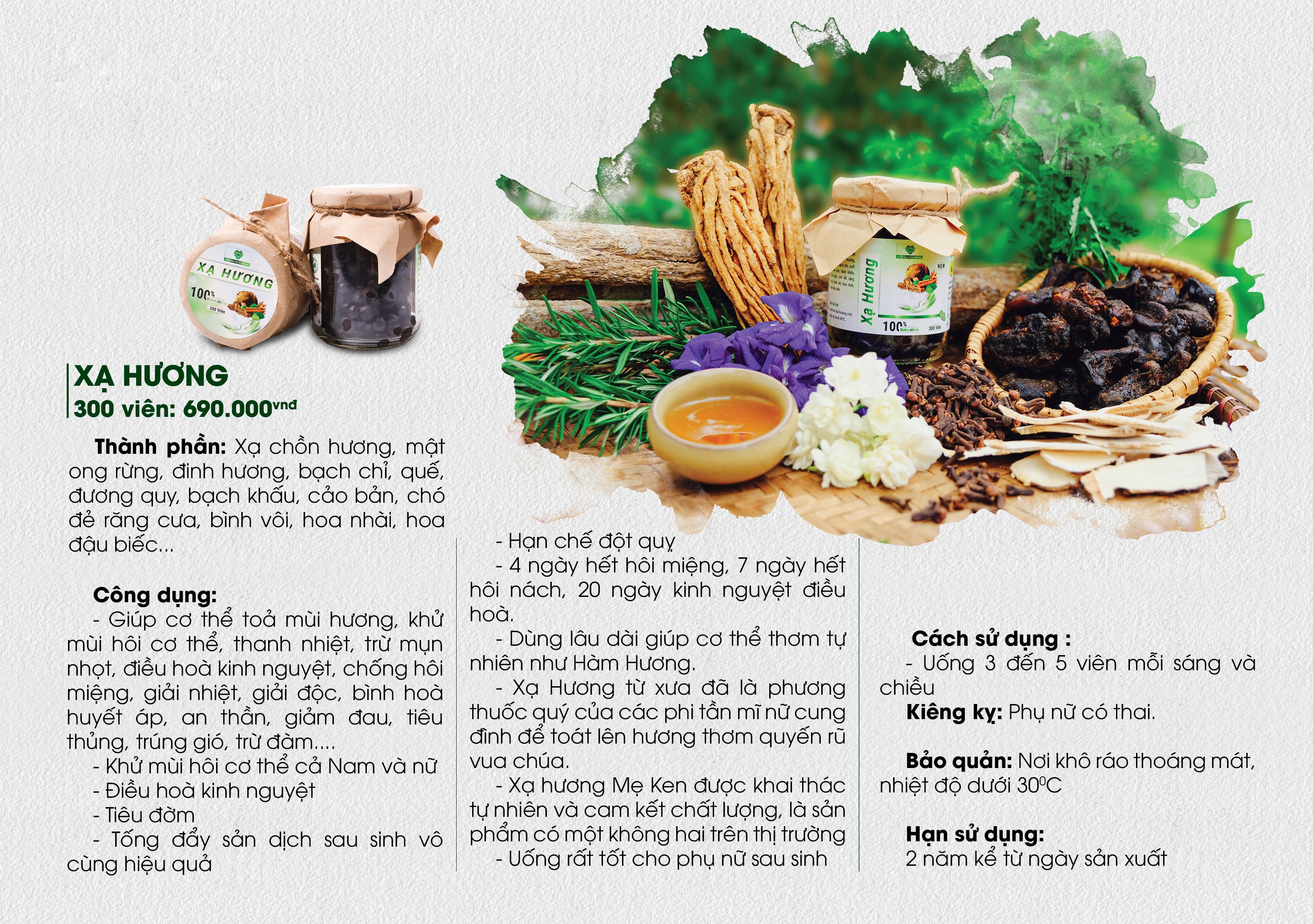 BỘT XẠ HƯƠNG MẸ KEN - LOẠI VIÊN MẬT ONG