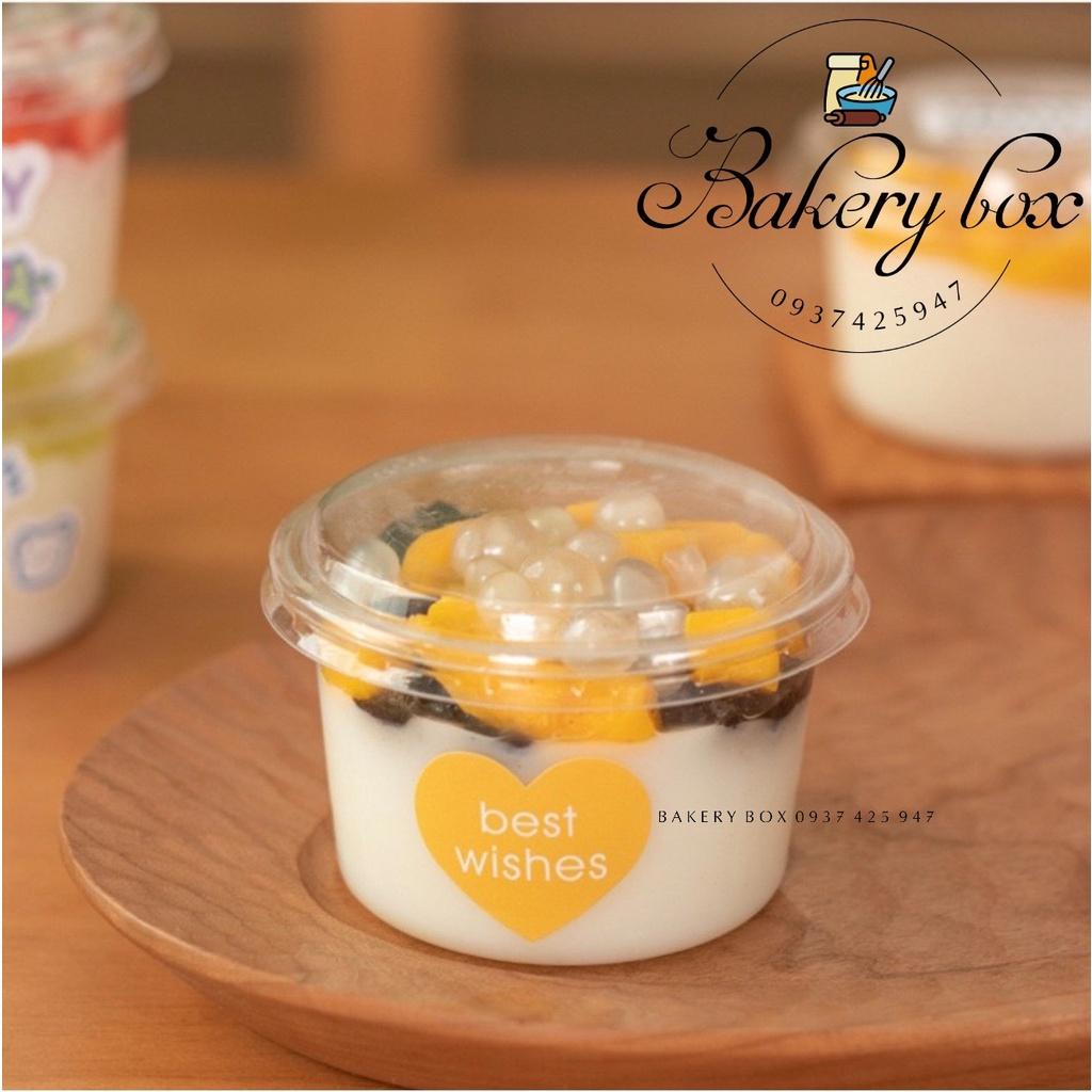 50 Hủ Nhựa Tròn XY583 - 150ml Đựng Bánh Lạnh - Pudding - Tiramisu - Oreo Cheesecake