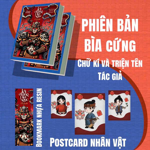 Sách - Tết Ở Làng Địa Ngục - Tập 2 - U Hồn Tượng Đất - Bìa Cứng - Tặng Kèm Chữ Ký Tác Giả + Bookmark + Set 3 Postcard Nhân Vật