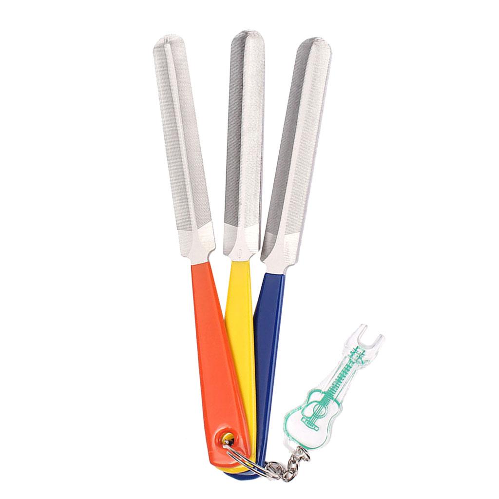 Sunnimix Kép Viền Hạt Tập Tin Với Cầu Pin Kéo Dụng Cụ Guitar Bass Luthier