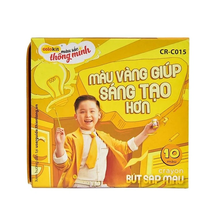 Bút sáp màu Thiên Long Colokit 10/12 màu tươi sáng tiêu chuẩn Châu Âu an toàn cho trẻ em tô màu, vẽ tranh CR-C015/CR-C016