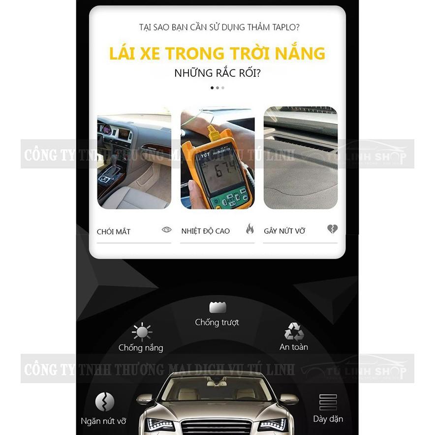 Thảm taplo chống nóng chất liệu da, nhung xe Kia Soluto 2018-2023 có chống trượt