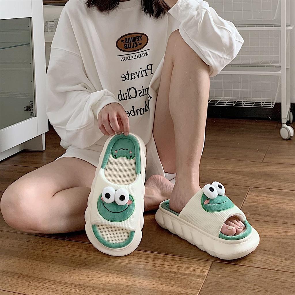 Dép bò sữa, ếch xanh phong cách ulzzang Dép đi trong trong siêu mềm siêu êm