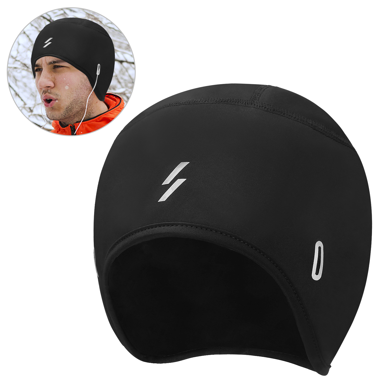 Mũ bảo hiểm có nắp che tai và kính chống gió cho nam