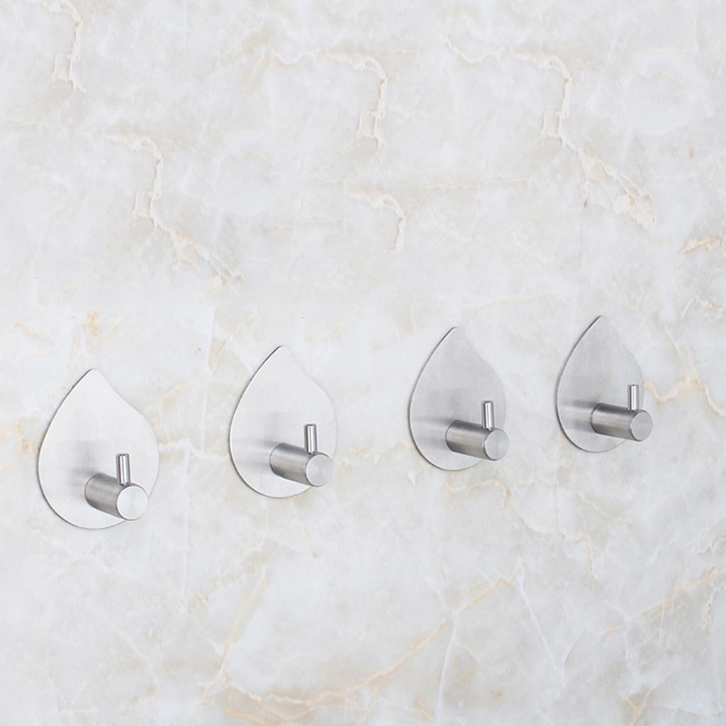 Stainless steel wall hooks adhesive hook for bathroom