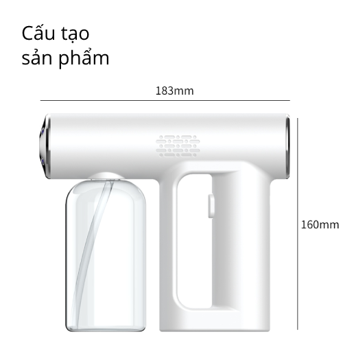 Máy phun nano diệt khuẩn [XA 2,5M TÍCH HỢP UV DIỆT 99% VIRUS] Công suất cao NANO SPRAY