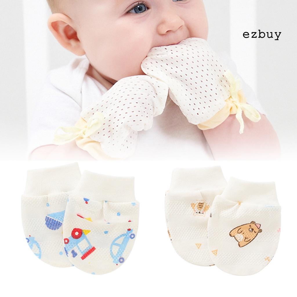 Vớ cotton bảo vệ tay chống trầy xước cho bé sơ sinh