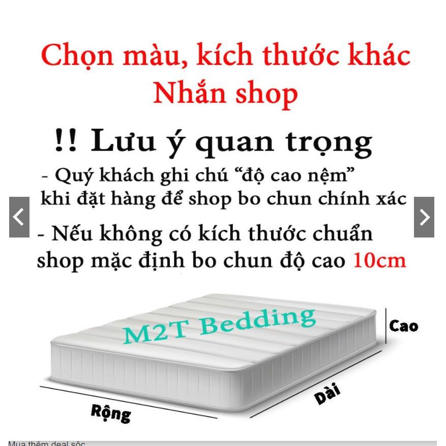 Vỏ ga trải giường Cotton Tici M2T bedding drap giường bo chun đủ size
