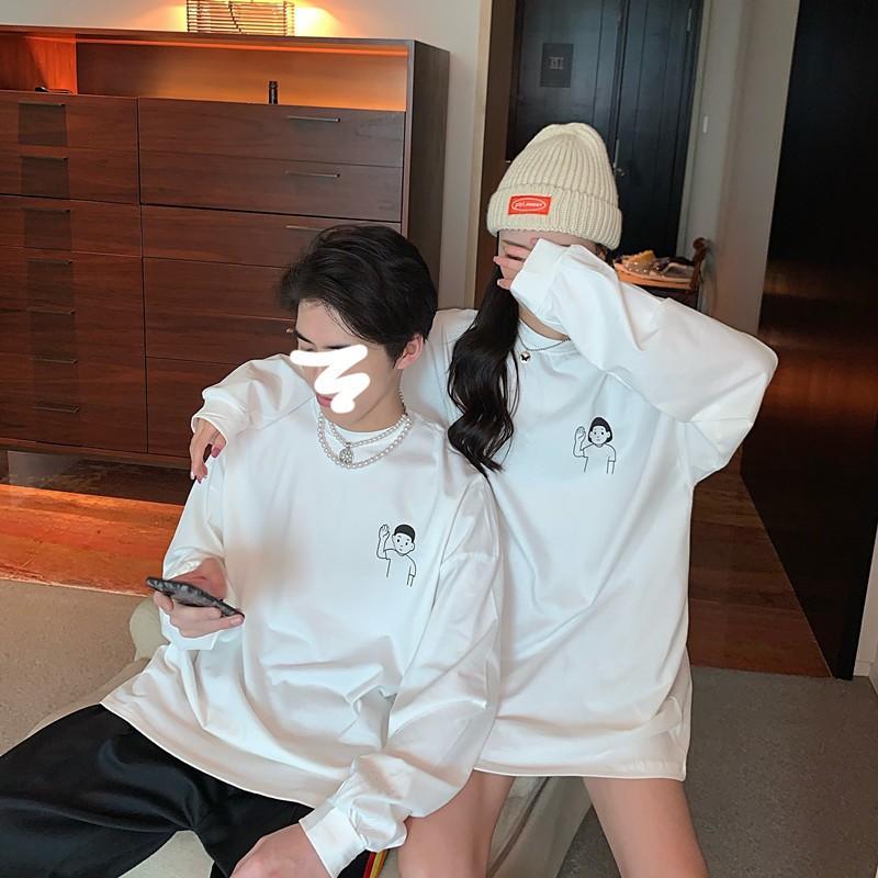 Áo Thun Tay Dài Có Bo Tay Unisex Couple Giơ Tay ( HÀNG ĐẸP KÈM ẢNH THẬT )