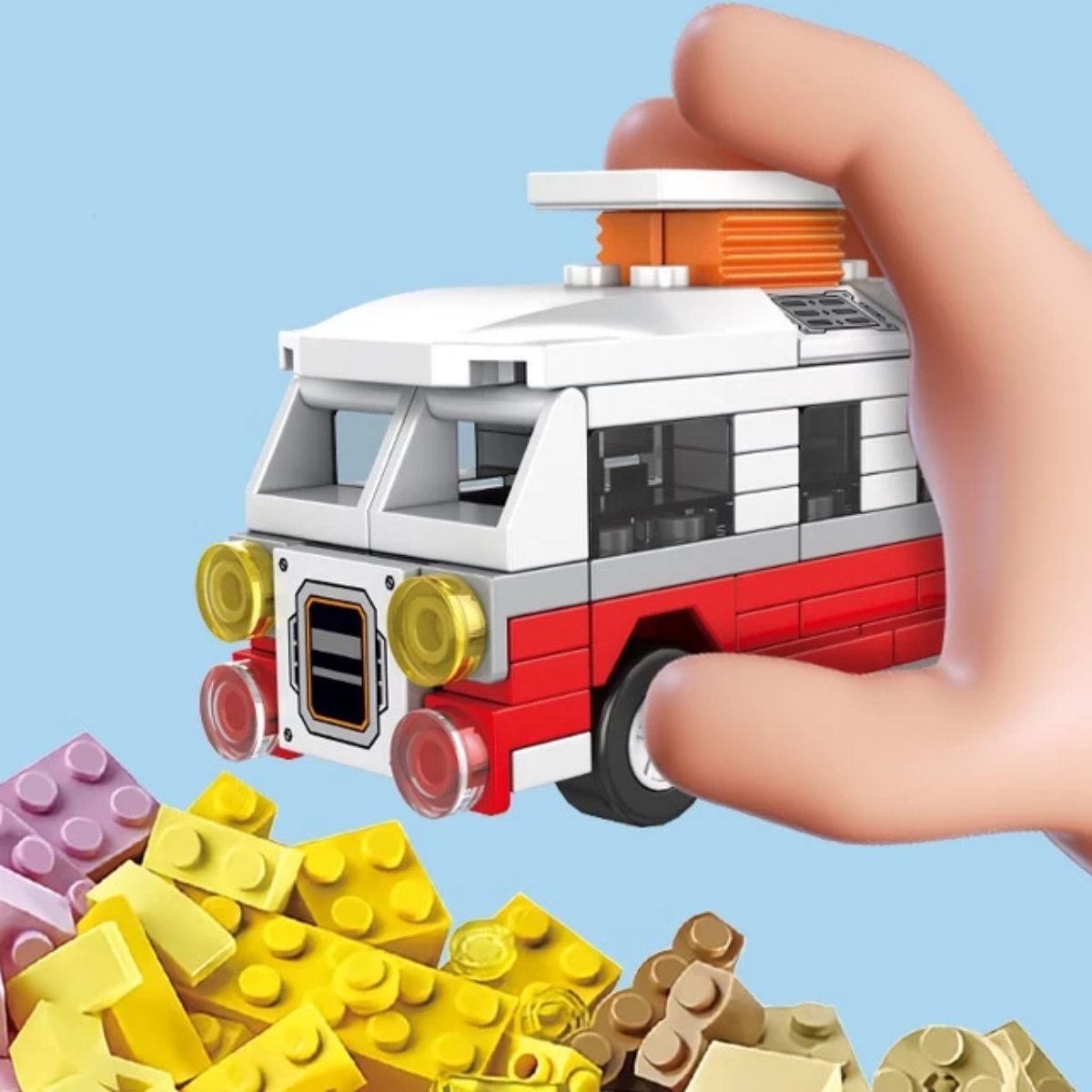 Đồ chơi lắp ráp xe nhà di động 99 mảnh Value Toys