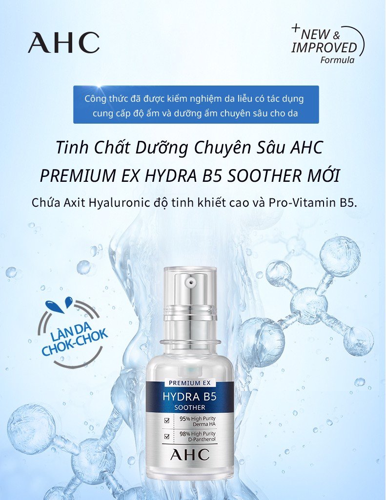 Tinh Chất Cấp Ẩm AHC Premium Ex Hydra B5 Soother 30ml