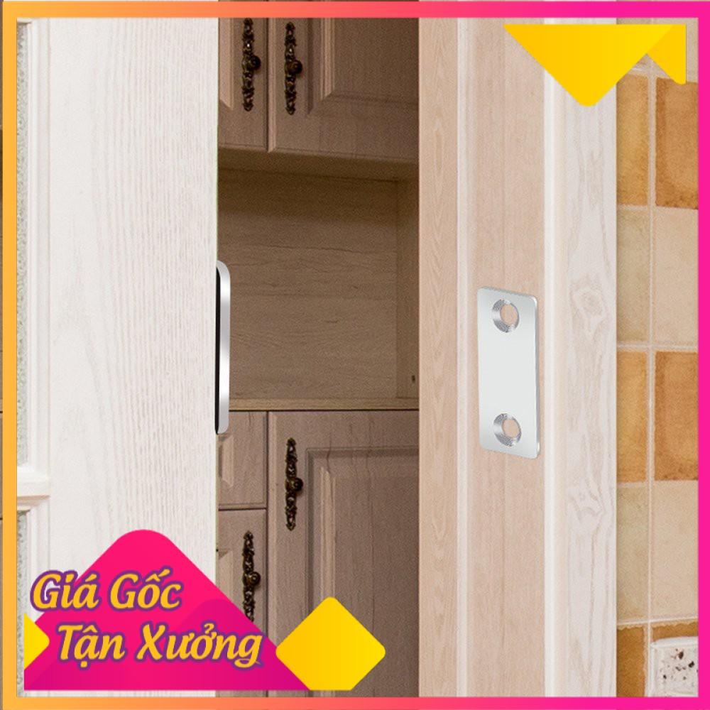 Bộ giữ cửa nam châm siêu chắc dán tủ bắt vít tủ cửa từ tính miếng đóng cửa tự động thông minh