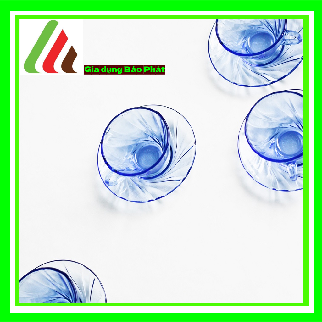 Bộ 6 ly tách Thủy tinh cường lực cao cấp Pháp Duralex Beau Rigave màu 180ml