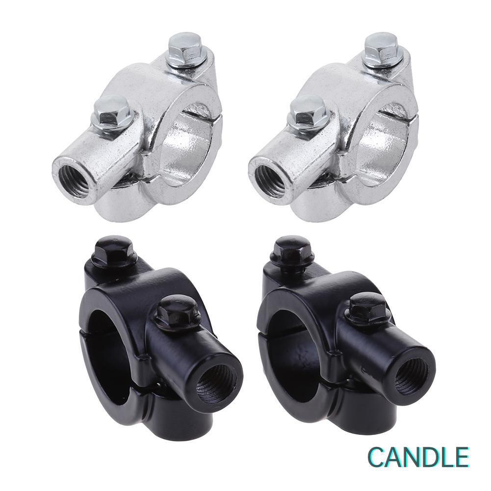 Set 2 Giá Đỡ Gương Chiếu Hậu 22mm Bằng Kim Loại Cho Xe Mô Tô