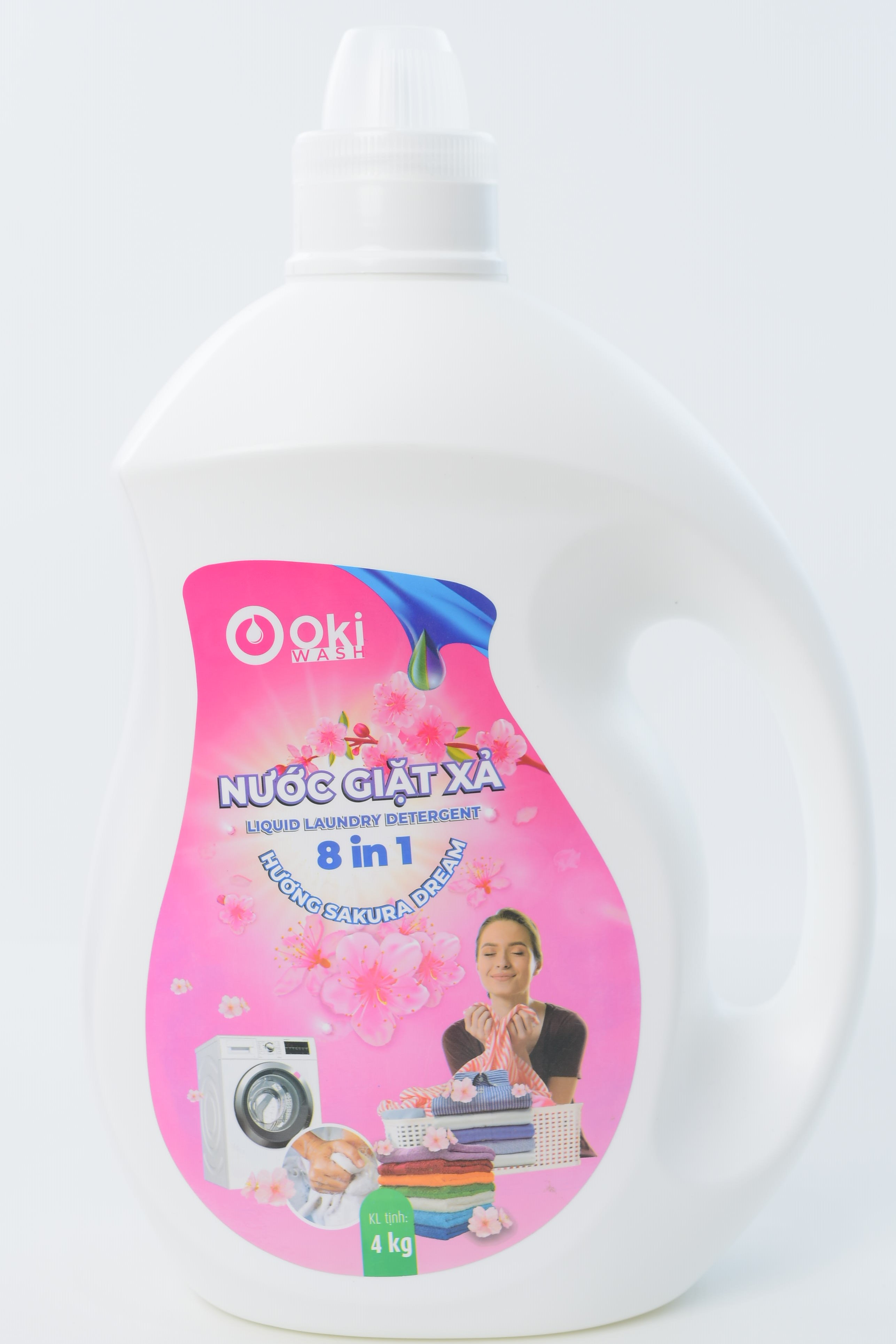 Nước giặt xả Hương SAKURA DREAM 4kg Oki wash