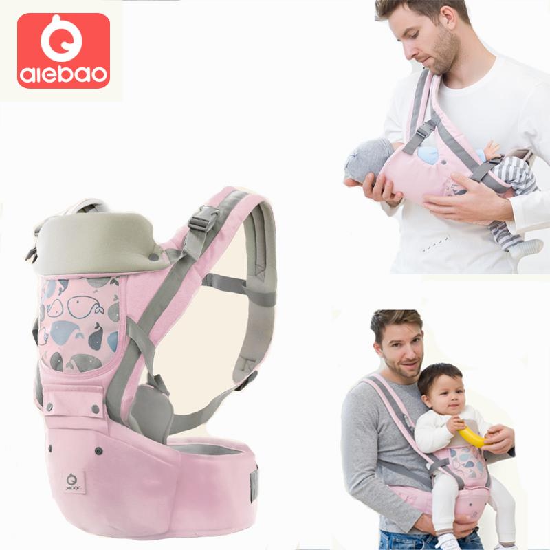 Em Bé Thiết Sling Trước Ôm Eo Phân Màu Porte Bebe Kangaroo Hông Ghế Ngồi Đa Năng Cho 4 Mùa