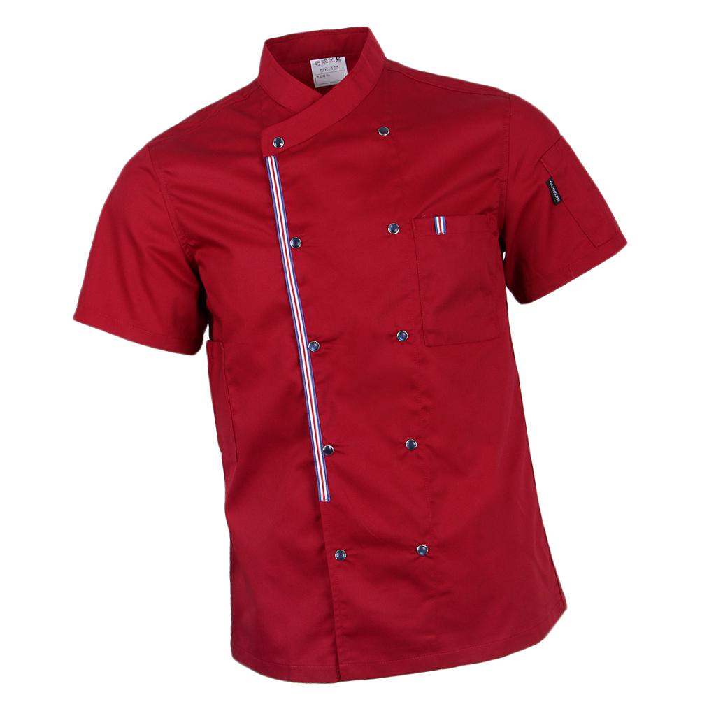 2 Pcs Mens Fashion Chef Coat Jacket Chef Vest Uniform with Front Pocket XXL