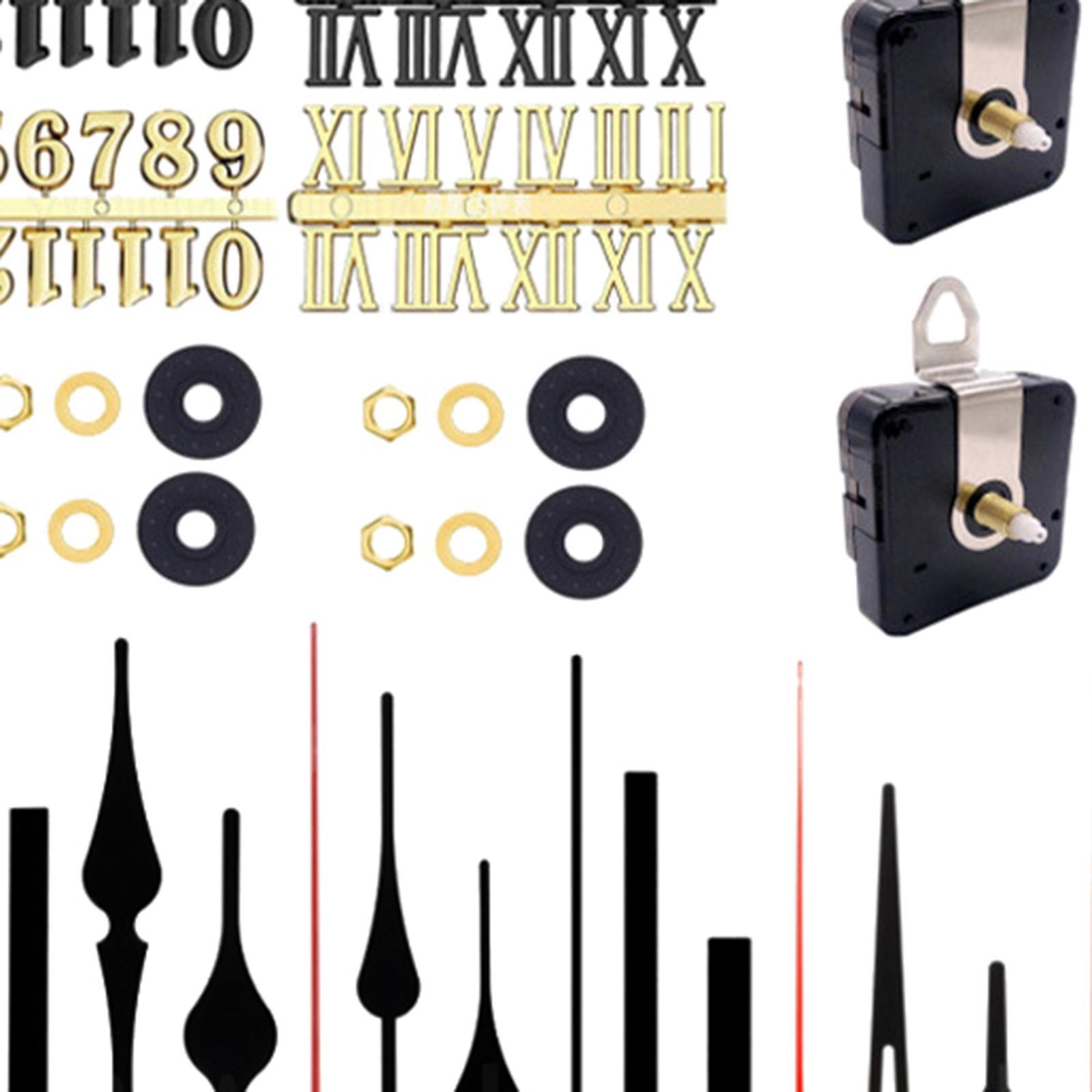 4x Quartz Wall Clock Movement Kit Repair Parts Motor Collectibles DIY