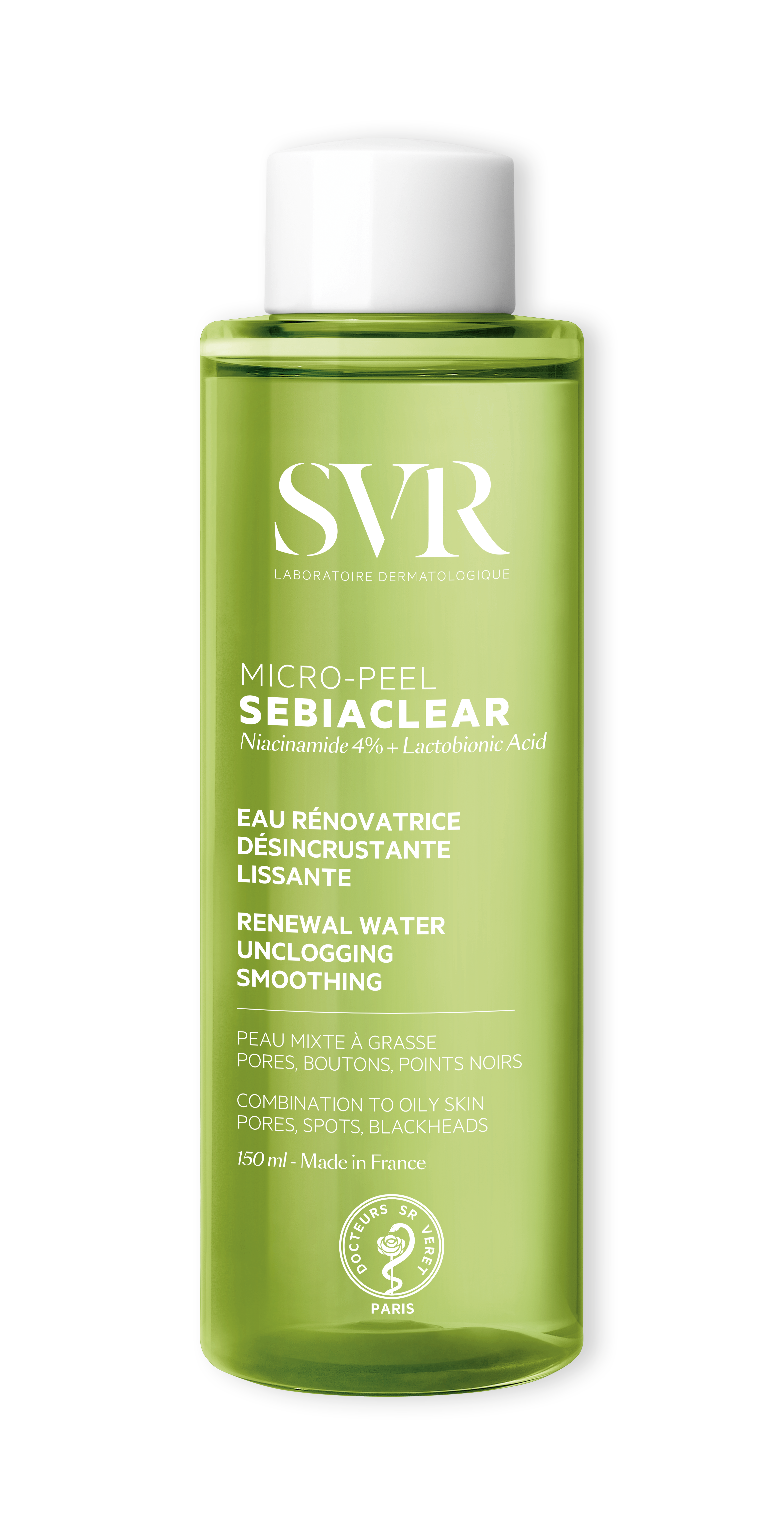 Nước cân bằng da dành cho da dầu, mụn SVR Sebiaclear Micro Peel 150ml