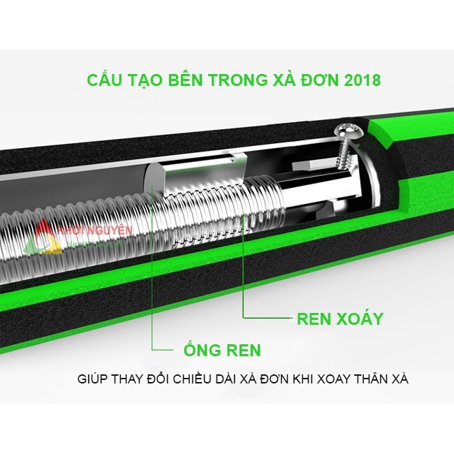 Xà Đơn Treo Tường Gắn Cửa Sọc Xanh Tích Hợp Khóa Chống Xoay Chịu Lực 200kg(ẢNH VÀ VIDEO THỰC)