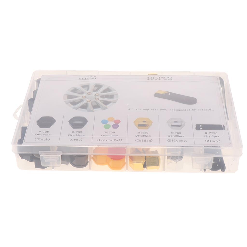 Universal 17mm Chrome Car Wheel Nut  Hub Screw Cover Lug Nur Cover