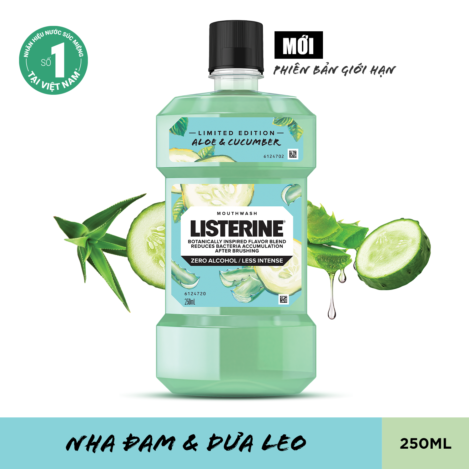 Nước Súc Miệng Listerine Tonic Vị Trái Cây Tự Nhiên - Dung Tích 250ml/Chai (Phiên Bản Giới Hạn)