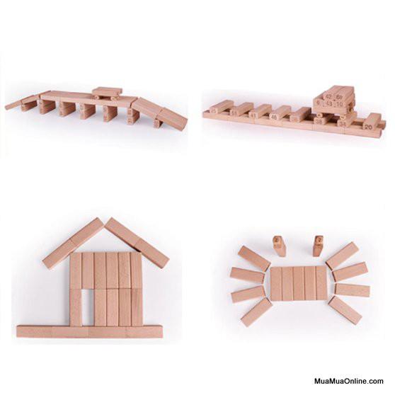 Bộ Trò Chơi Rút Gỗ 48 Thanh Wood Toy Loại Lớn