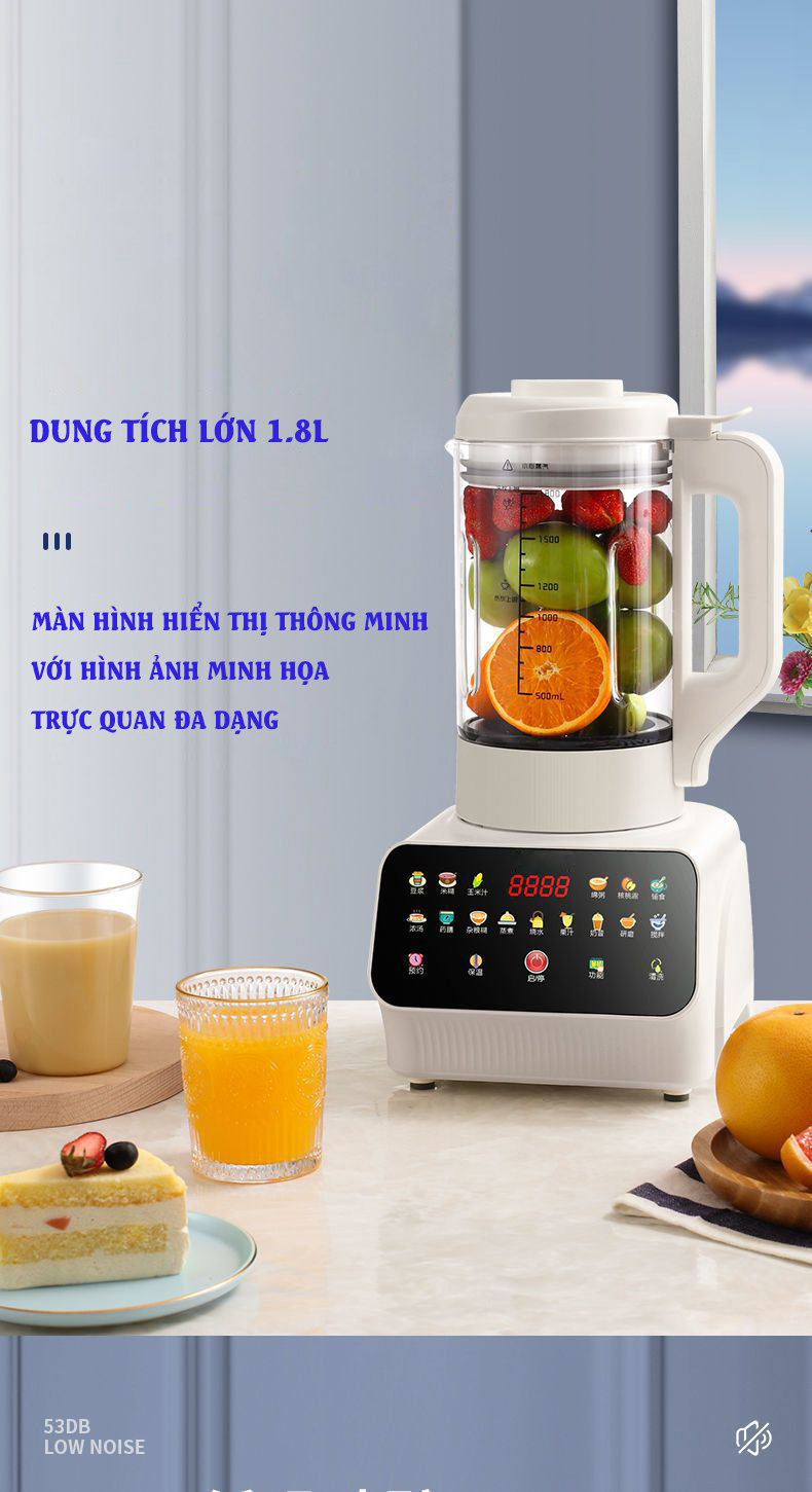 Máy Làm Sữa Hạt, Xay Và Nấu Đa Năng Rulax Công Suất 1000W - Hàng Chính Hãng