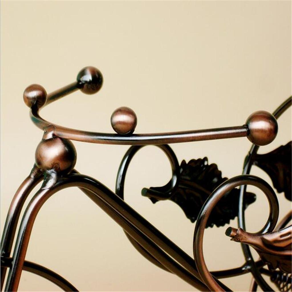 Vintage Tricycle Shaped Metal Bottle Holder, Free Standing Wine Bottle