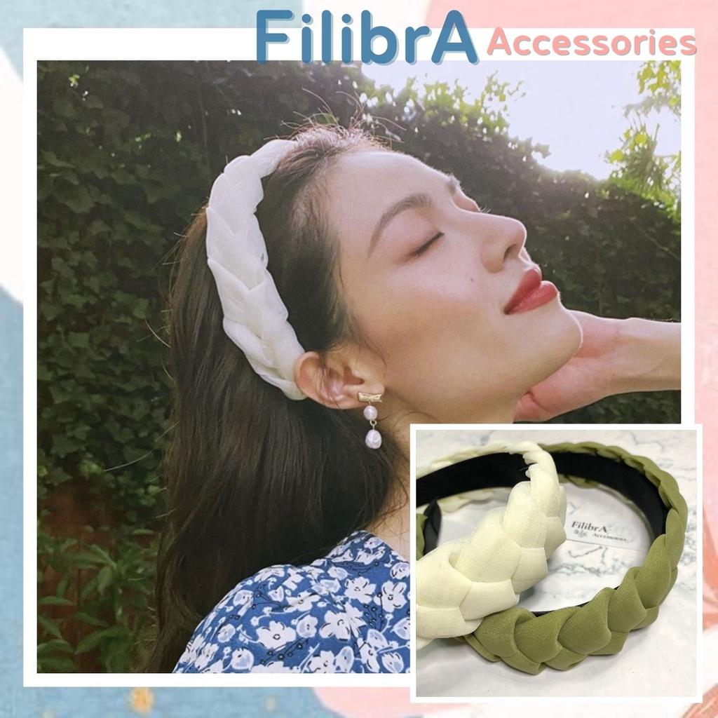 Băng đô cài tóc bờm rửa mặt phong cách retro Hàn quốc, phụ kiện tóc nữ thời trang Filibra - CT021