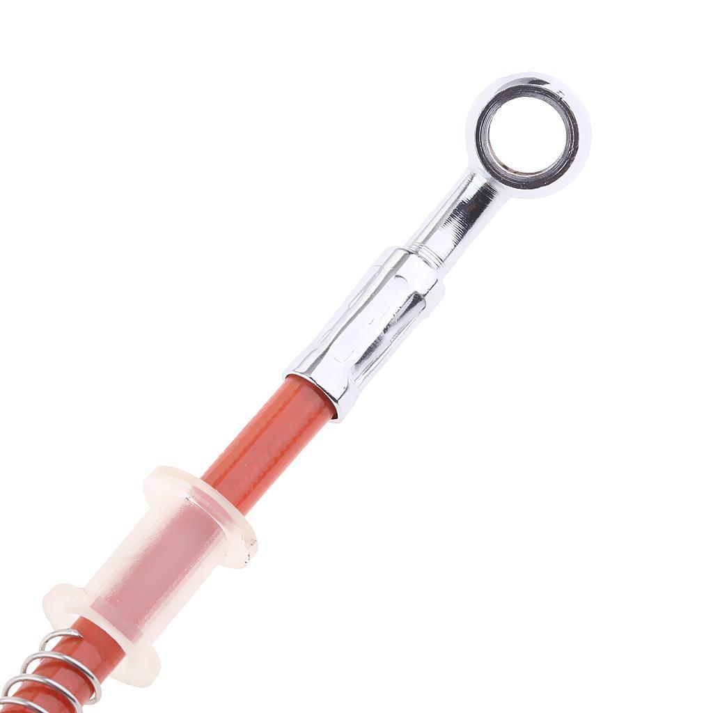 2 Piece Motorcycle Braided Brake Oil Hoses Line Pipe 1000mm