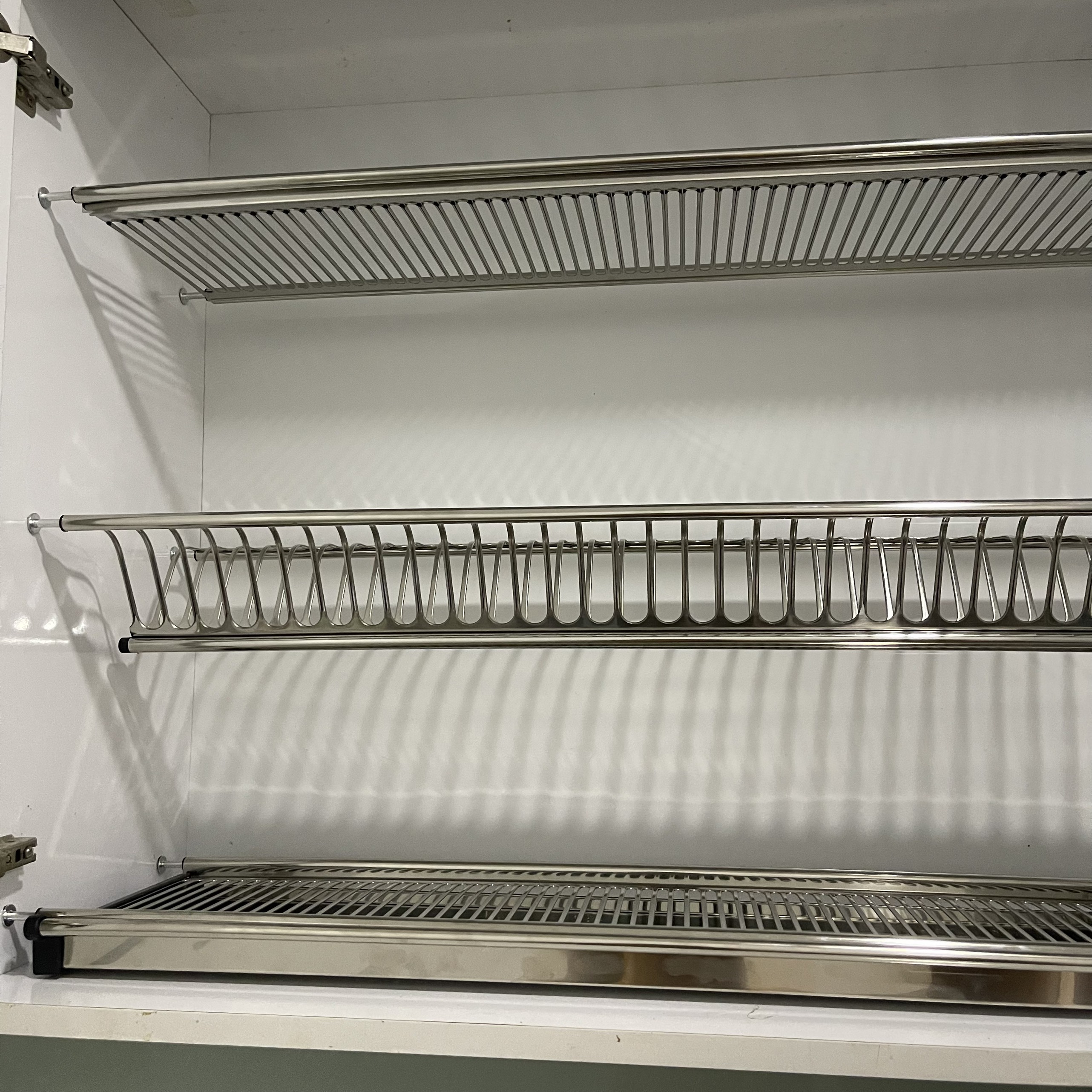 Giá Bát Cố Định, Kệ Chén Cố Định Chữ V Tủ Bếp Trên INOX 304 - Bảo Hành Vĩnh Viễn - Có Thợ Lắp Đặt