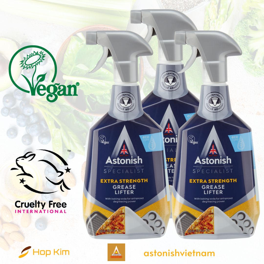 Tẩy dầu mỡ cháy khét thức ăn bám lâu ngày Astonish C6750 chai 750ml an toàn hiệu quả và dễ dàng