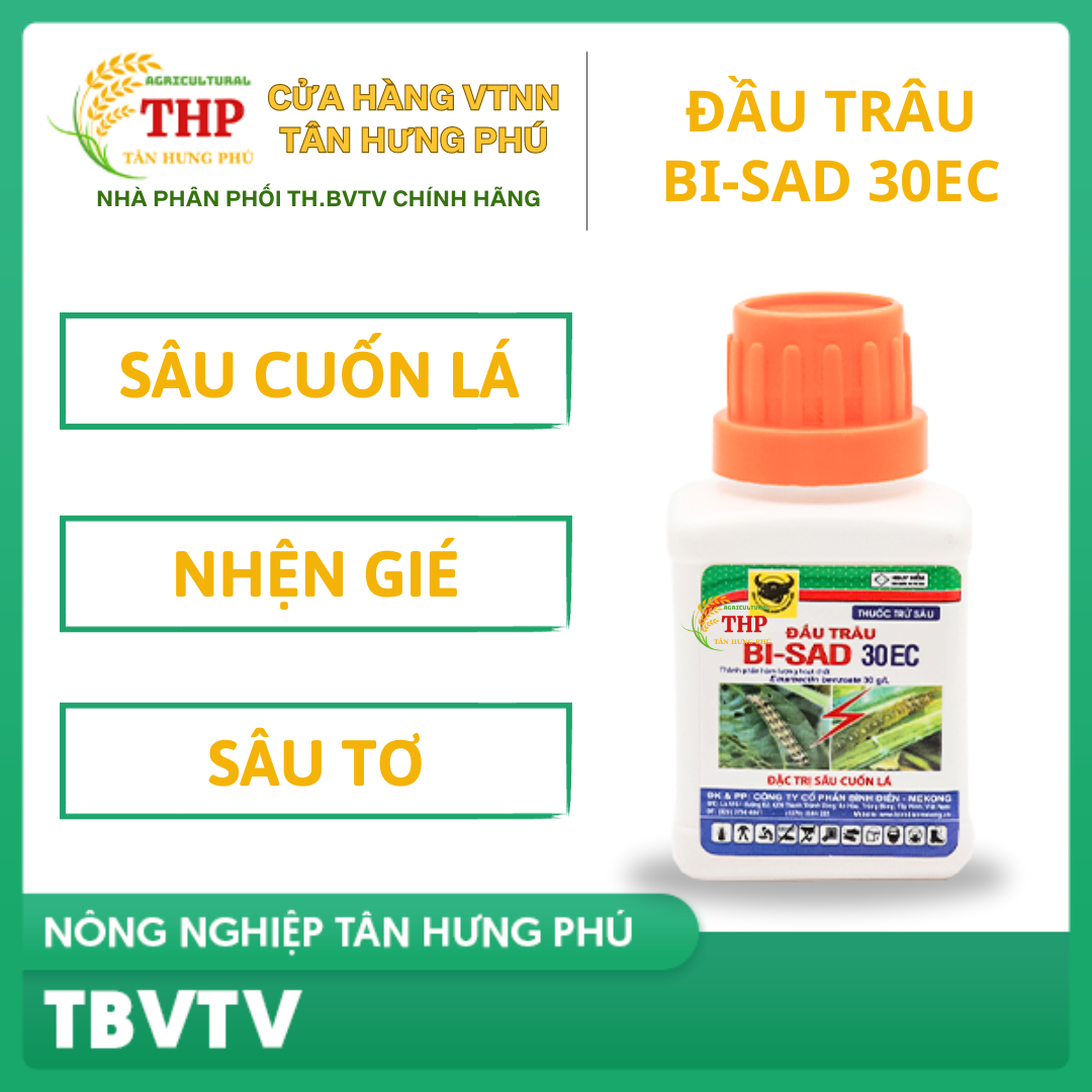 BI-SAD 30EC | Chuyên diệt sâu cuốn lá hại lúa | Chai 50ml