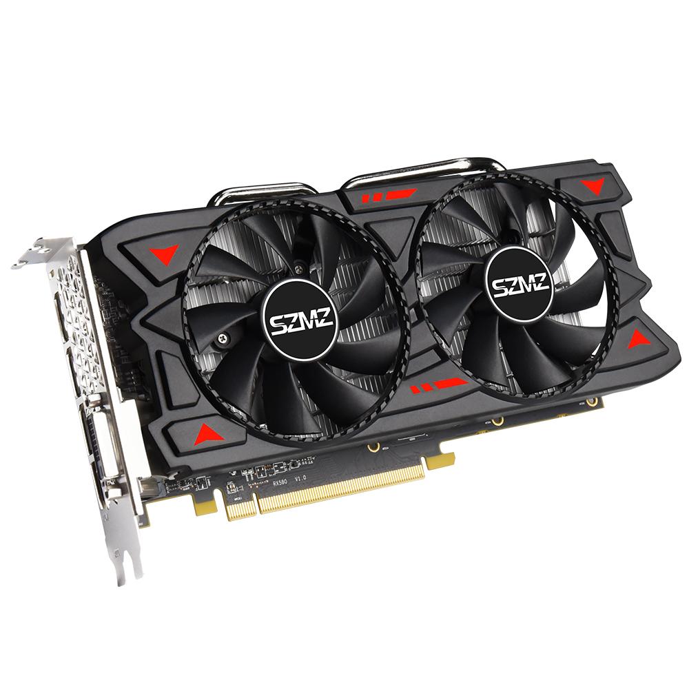 SZMZ RX 580 8GB card đồ họa rx580 Radeon Video Card GDDR5 256Bit GPU Card màn hình placa de video 8GB