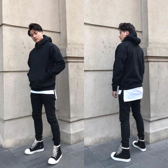 Áo hoodie trơn nam nữ