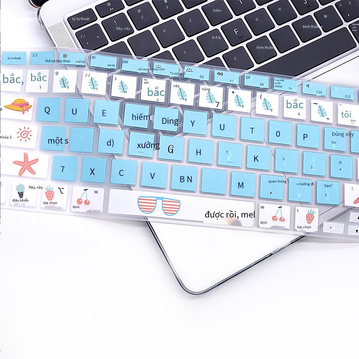 Giá thấp nhất phù hợp cho macbook apple notebook bàn phím màng 13air hoa sơn màu pro màng bảo vệ 15 inch miếng dán chống bụi