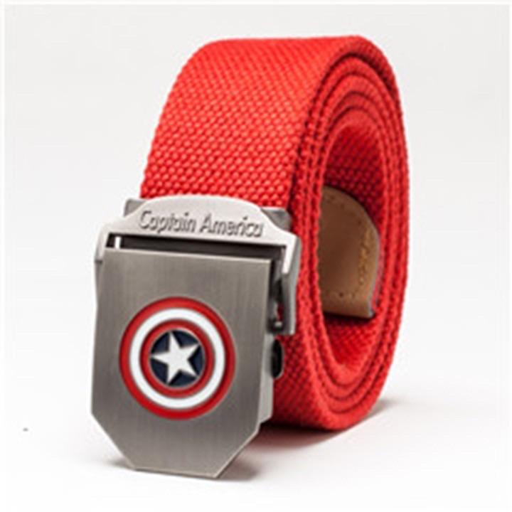 Thắt lưng vải dù mặt khoá Captain Amerca - nhóm màu trơn