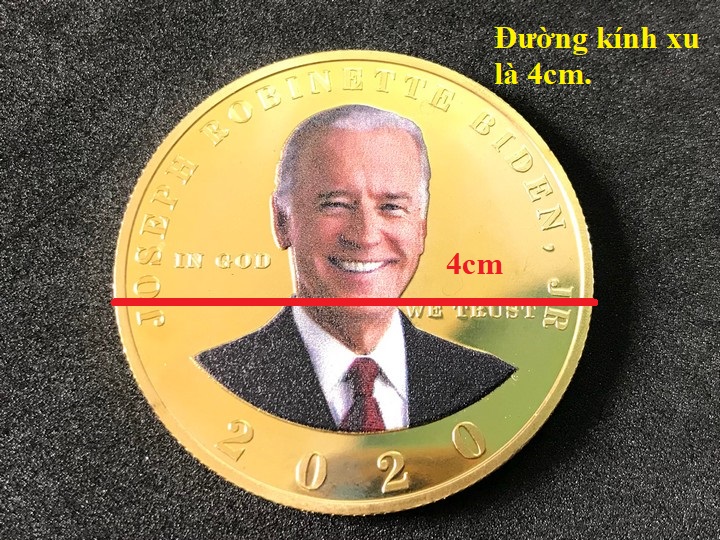 Xu lưu niệm Biden in màu, dùng để sưu tầm, trang trí bàn sách, bàn làm việc, làm quà tặng thú vị - TMT Collection - SP005092
