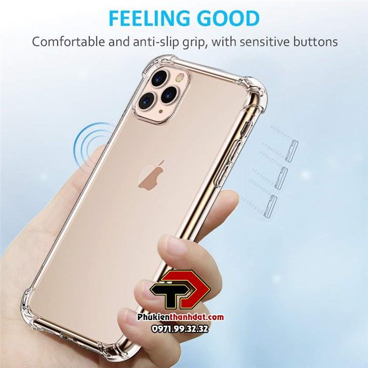 Ốp lưng trong suốt chống sốc dành cho iPhone 7 Plus, 8 Plus, iPhone X, Xs, XS Max, iPhone 11, iPhone 11 Pro Max, 11 Pro, Xr