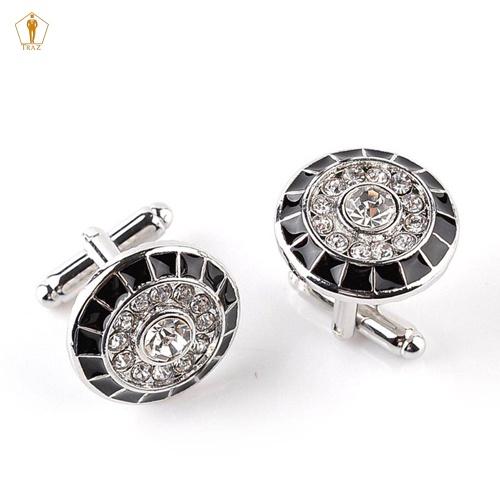 Khuy măng sét TRAZ Cufflinks cài tay áo sơ mi nhiều kiểu dáng màu sắc đính đá sang trọng lịch lãm cho nam