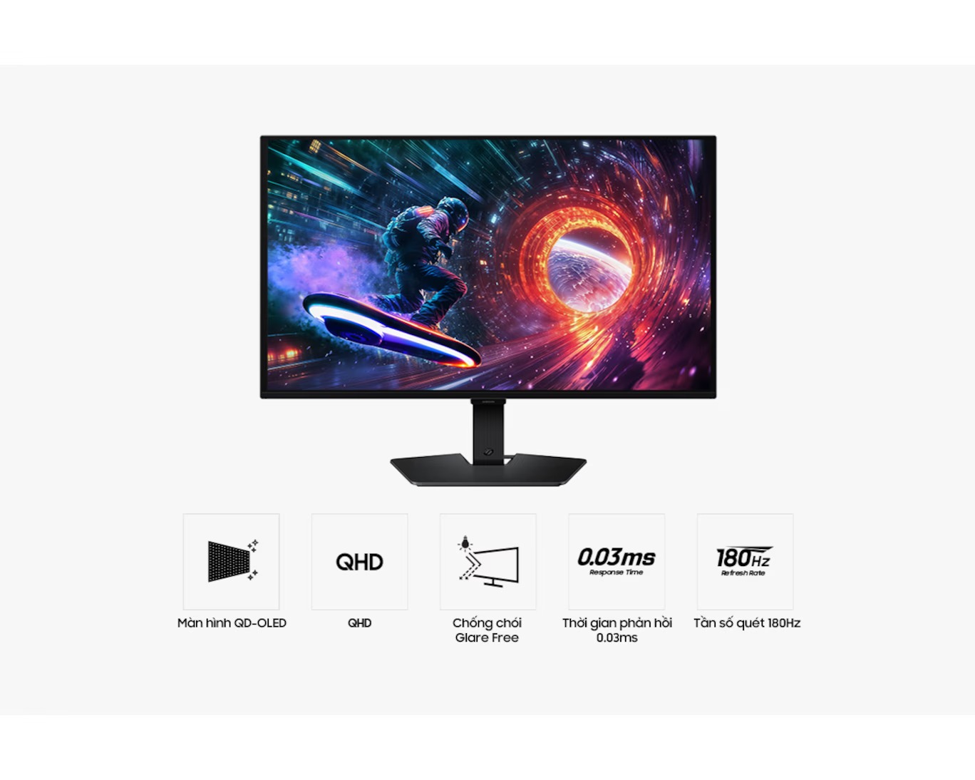 Màn Hình Gaming Samsung Odyssey OLED G5 G50SF LS27FG502SEXXV (27 Inch, OLED, QHD, 0.03ms) - Hàng chính hãng