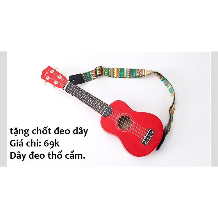 DÂY ĐEO ĐÀN UKULELE HỌA TIẾT THỔ CẨM - VŨ TRỤ tặng kèm 1 ốc gắn