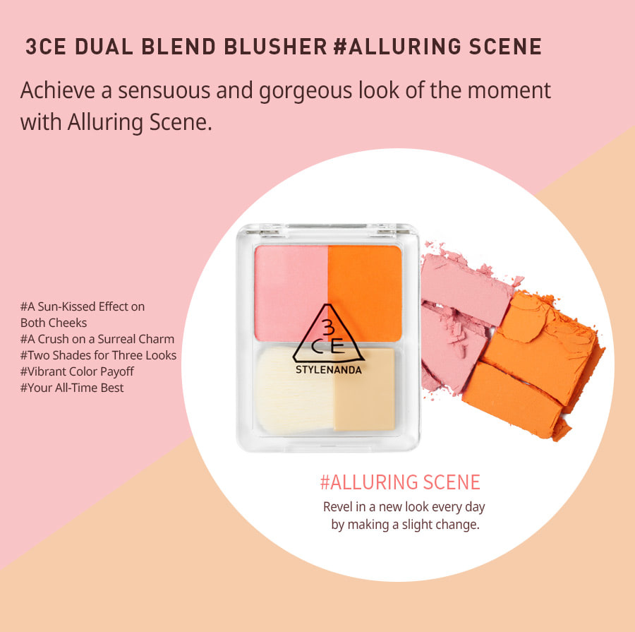 Phấn má 3CE Dual blend blusher - ALLURING SCENE