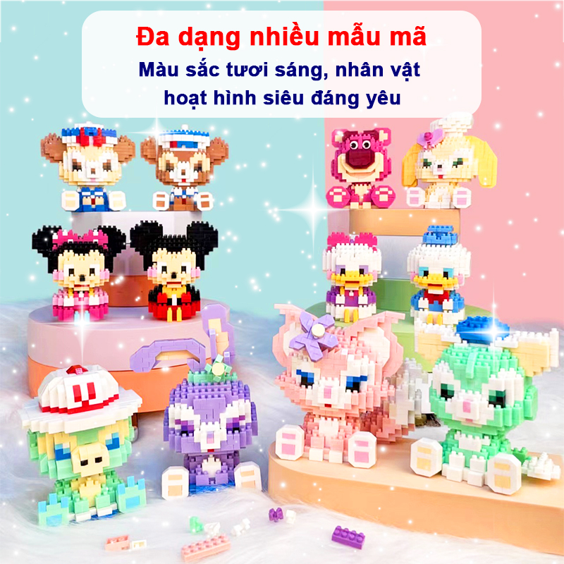 Mô hình lắp ráp họa tiết hoạt hình Baby-S, Đồ chơi mô hình 3D mini đáng yêu dành cho bé – SDC069