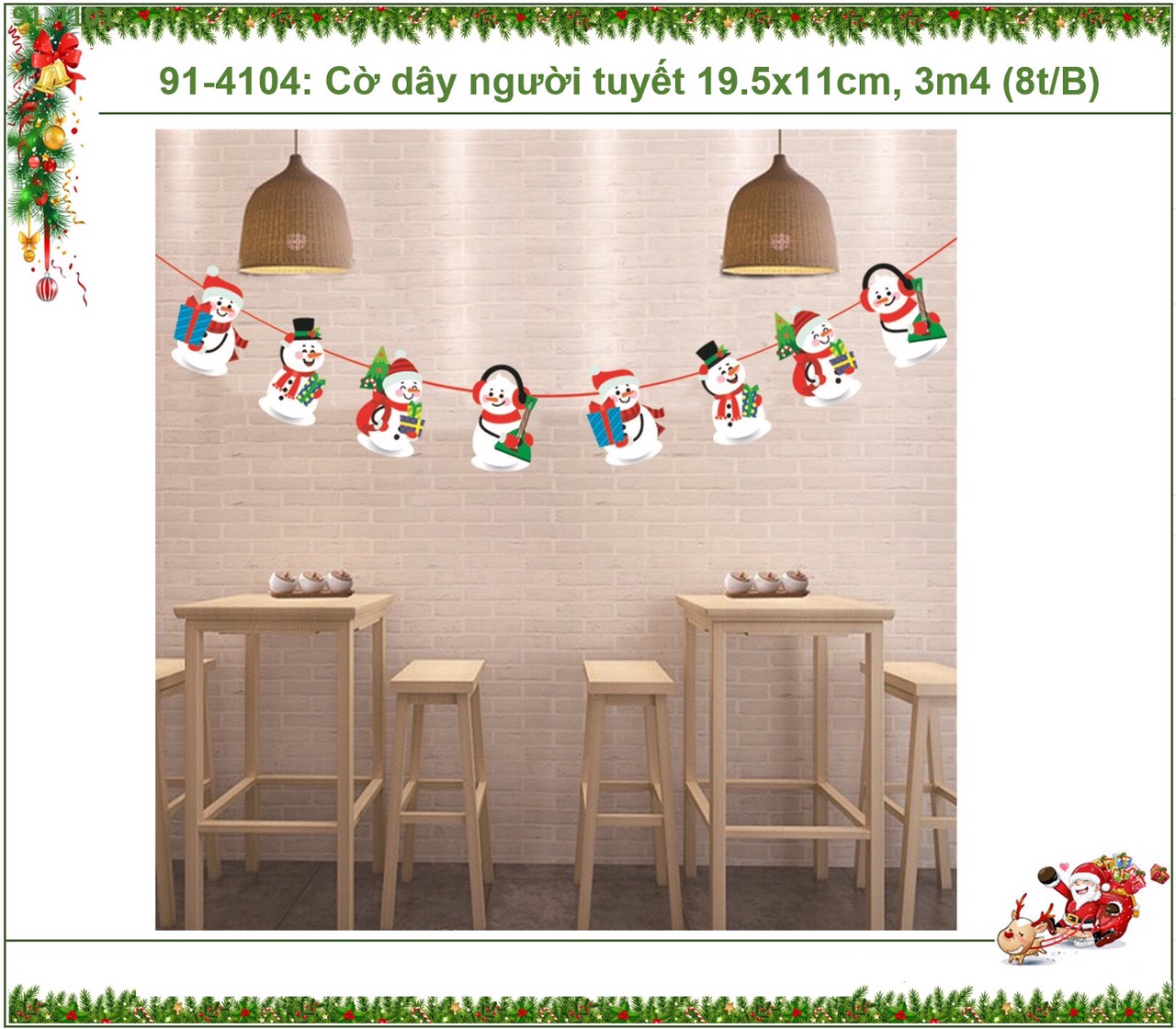Dây Chữ Treo Trang Trí Noel Nhiều Mẫu Dễ Thương Cho Bạn Lựa Chọn