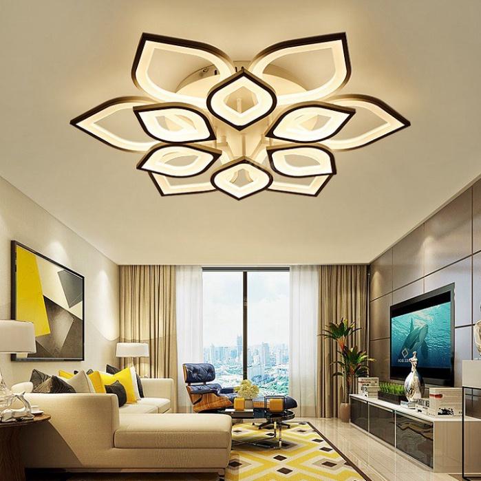 Đèn LED Ốp Trần, Đèn Ốp Trần Thạch Cao Đèn Trần tô điểm phòng tiếp khách buồng nghỉ 3 hình thức Sáng , Kèm Điều Khiển